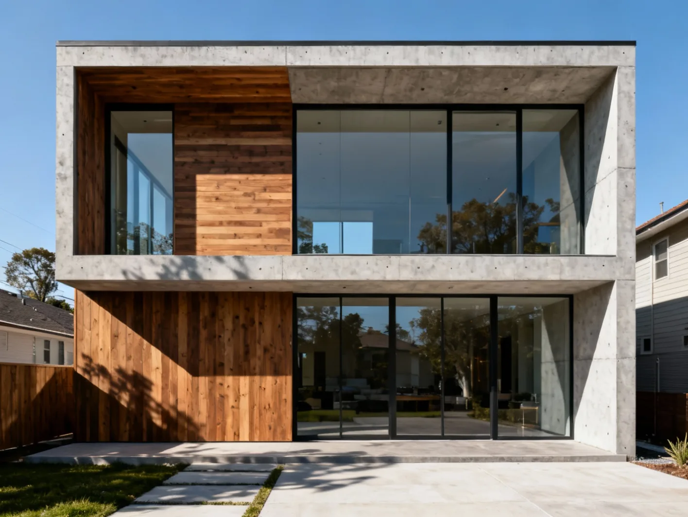 Rénovation de façade moderne